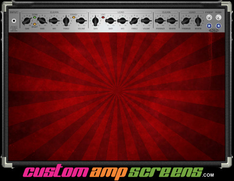 Buy Amp Screen Grunge Red Burst Amp Screen