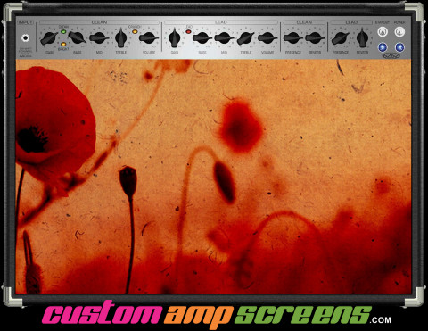 Buy Amp Screen Grungeart Poppy Amp Screen
