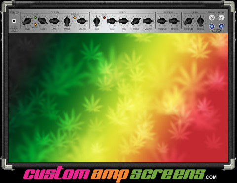 Buy Amp Screen Rasta Leaf Amp Screen